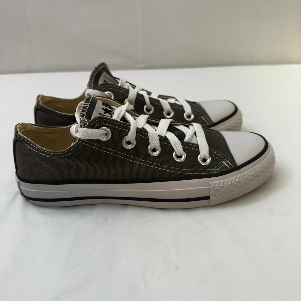 Converse Chuck Taylor All Star Low Top Charcoal Grey/Olive Hugh Sneakers WSize5 - Picture 6 of 11